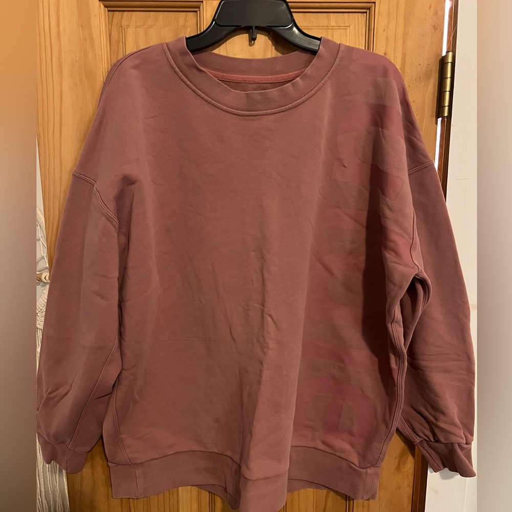 lululemon athletica Mauve Crew Neck Sweater